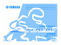 Yamaha XT660Z Tenere - Owners manual 2010-1